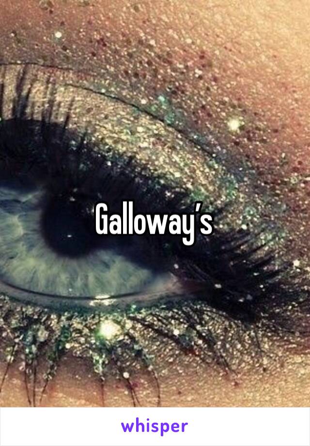 Galloway’s