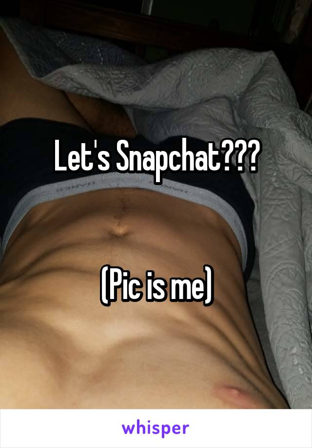 Let's Snapchat???


(Pic is me)