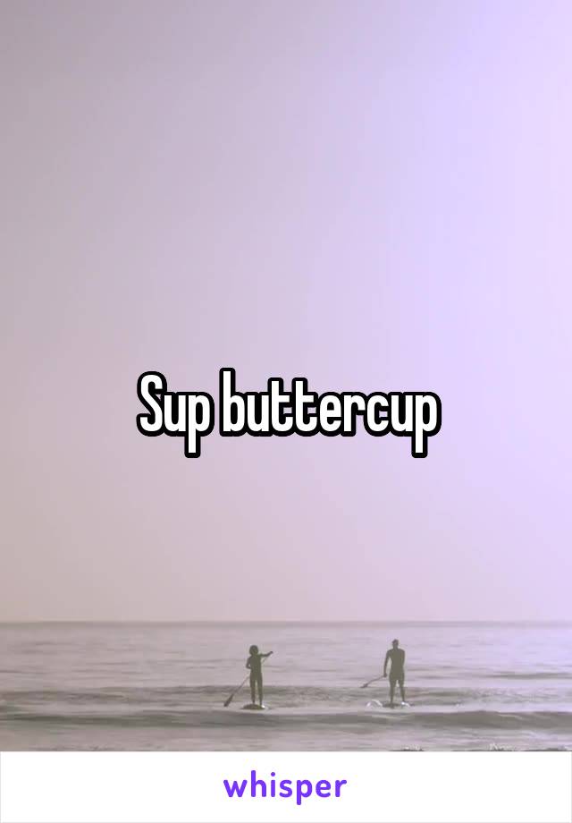 Sup buttercup