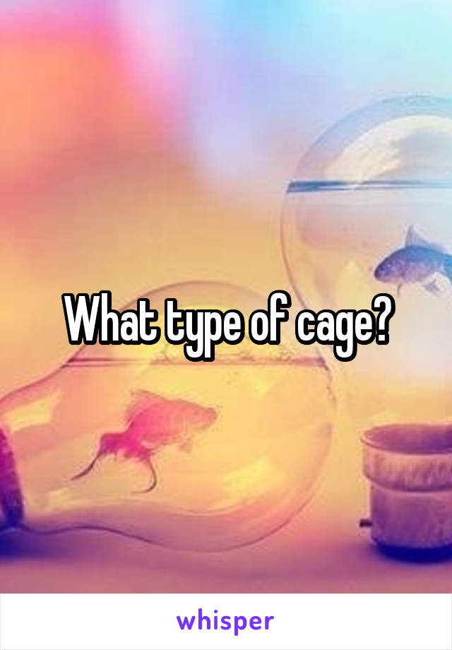 What type of cage?