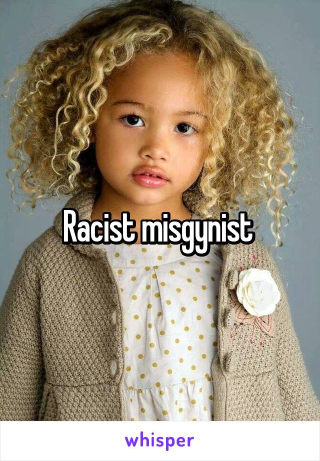 Racist misgynist 