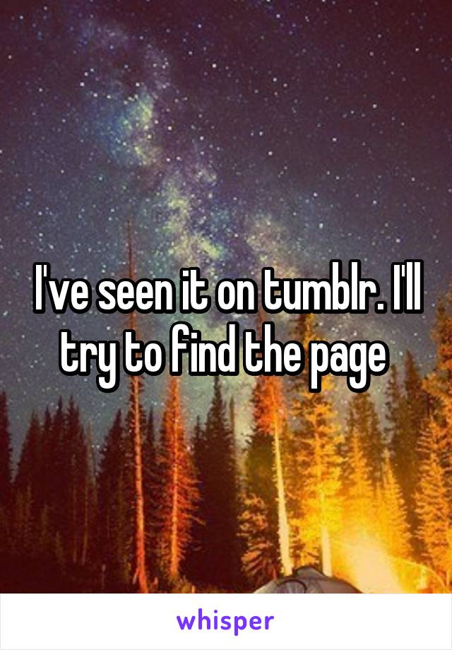 I've seen it on tumblr. I'll try to find the page 