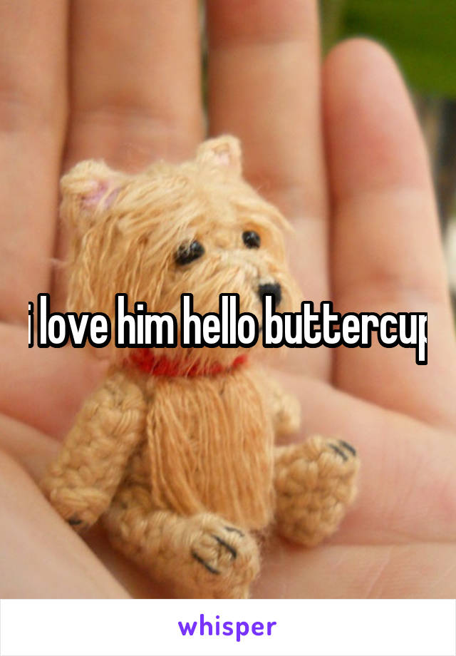 i love him hello buttercup