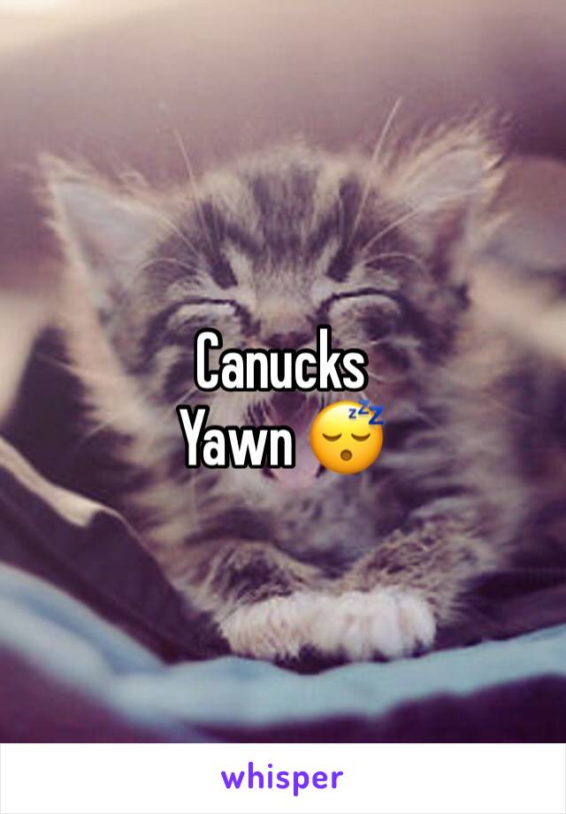 Canucks 
Yawn 😴