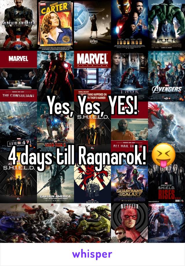 Yes, Yes, YES!

4 days till Ragnarok! 😝