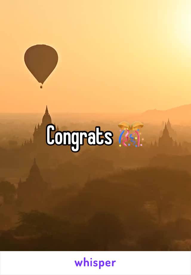 Congrats 🎊 