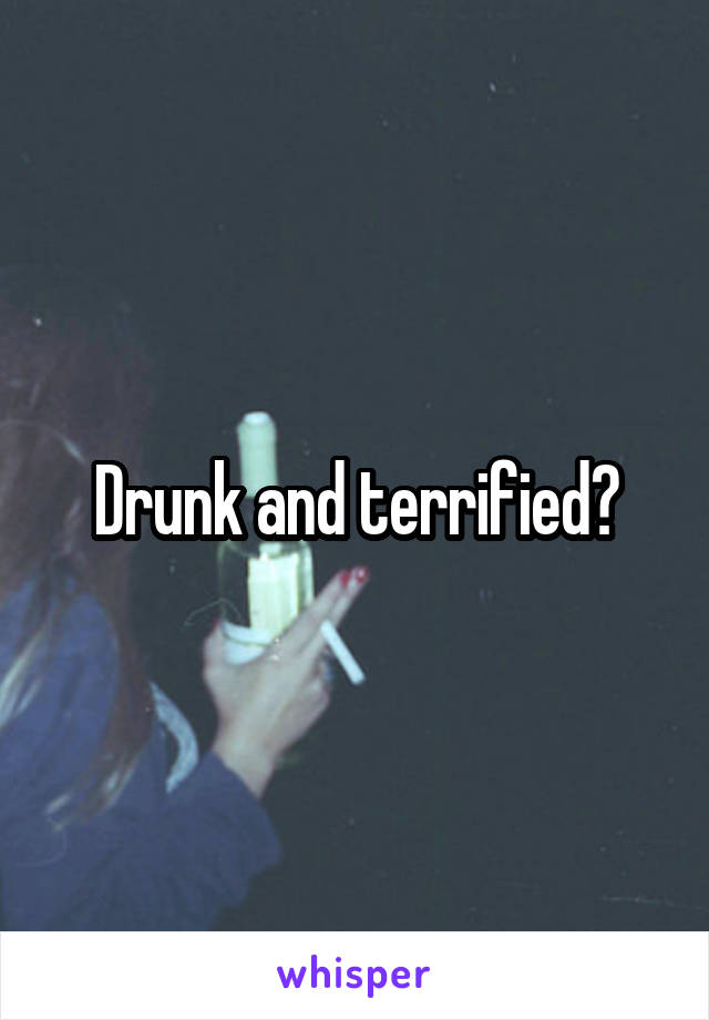 Drunk and terrified?