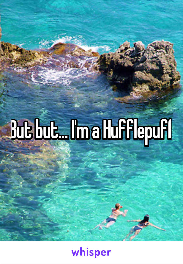 But but... I'm a Hufflepuff