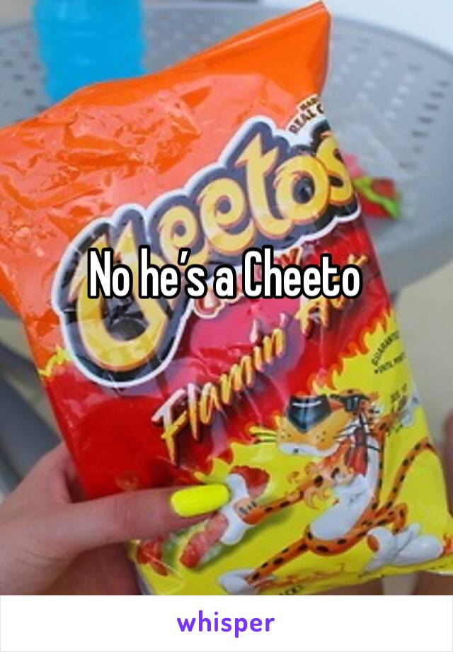 No he’s a Cheeto 