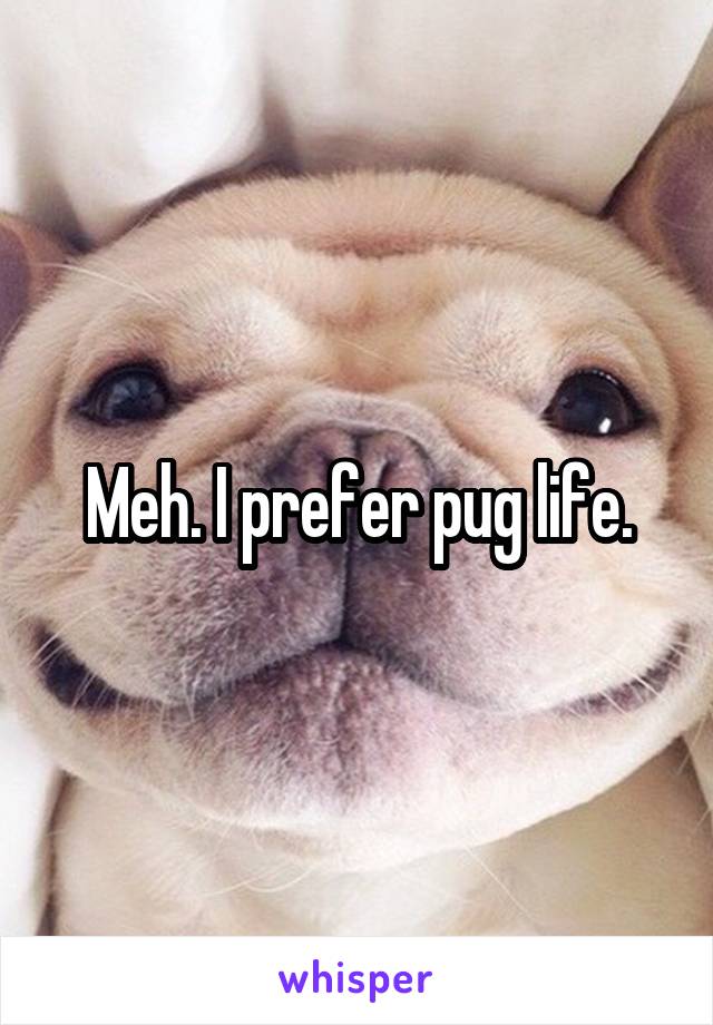 Meh. I prefer pug life.