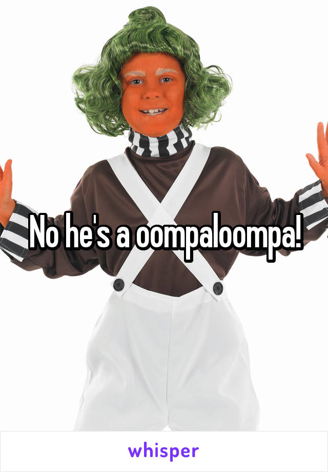 No he's a oompaloompa!