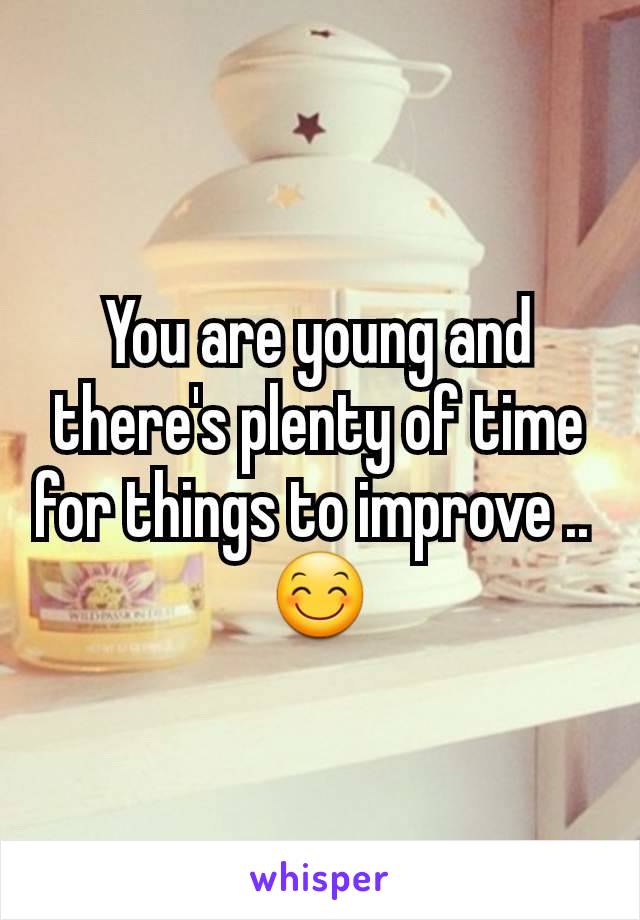 You are young and there's plenty of time for things to improve .. 
😊
