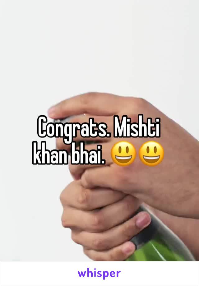 Congrats. Mishti khan bhai. 😃😃