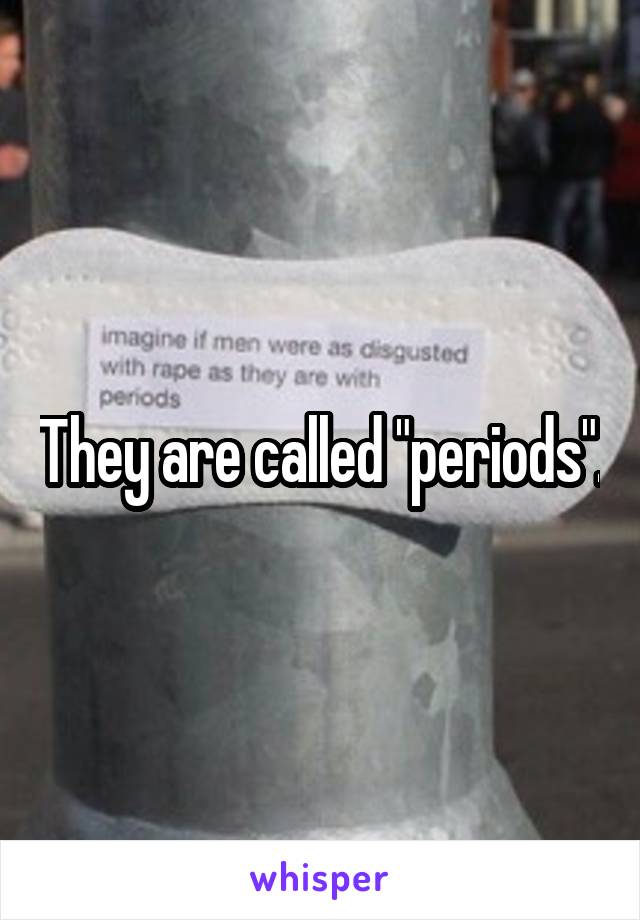 They are called "periods".