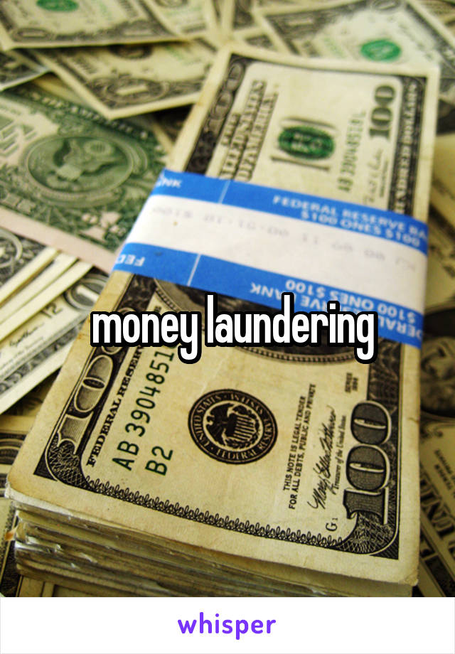  money laundering