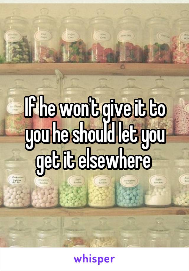 If he won't give it to you he should let you get it elsewhere 