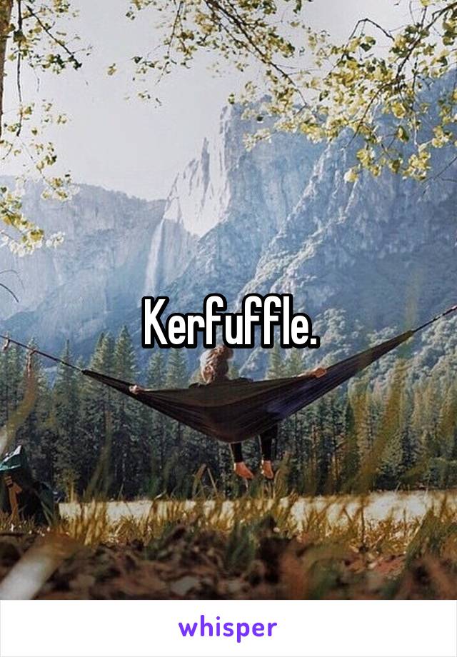 Kerfuffle.