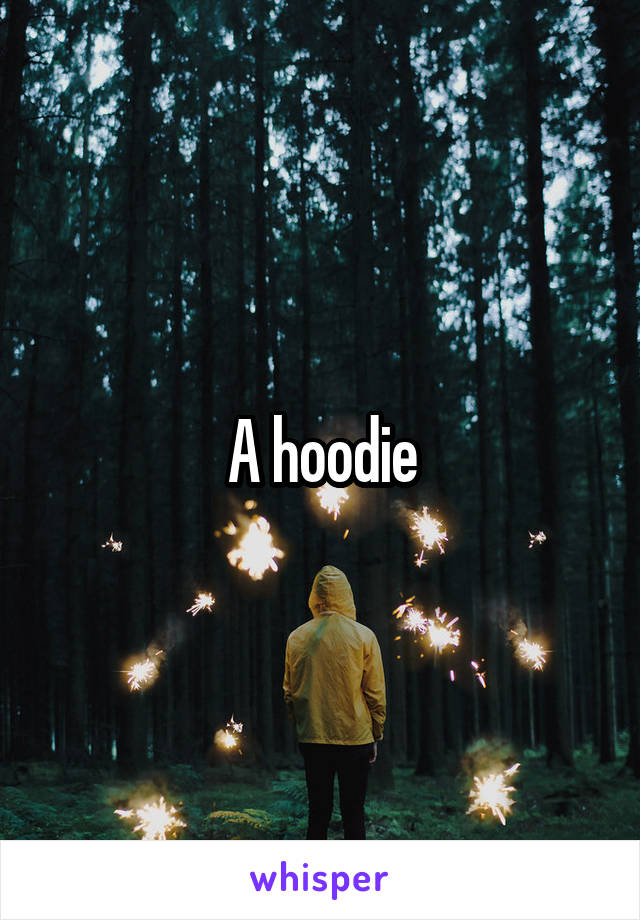 A hoodie