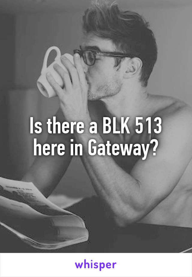 Is there a BLK 513 here in Gateway?