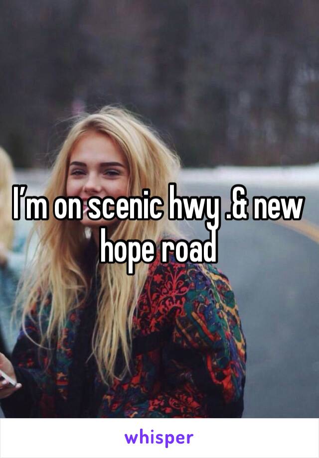 I’m on scenic hwy .& new hope road 