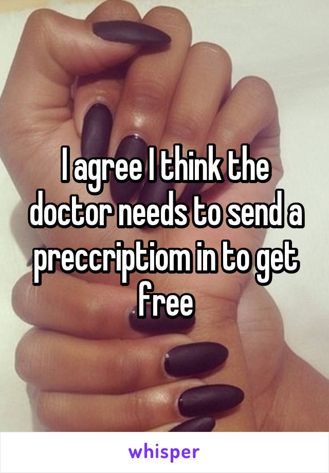 I agree I think the doctor needs to send a preccriptiom in to get free