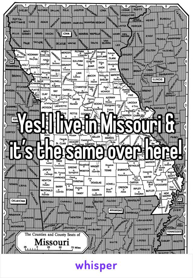 Yes! I live in Missouri & it’s the same over here! 