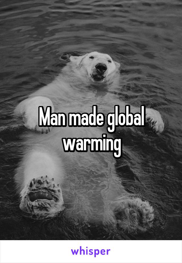 Man made global warming