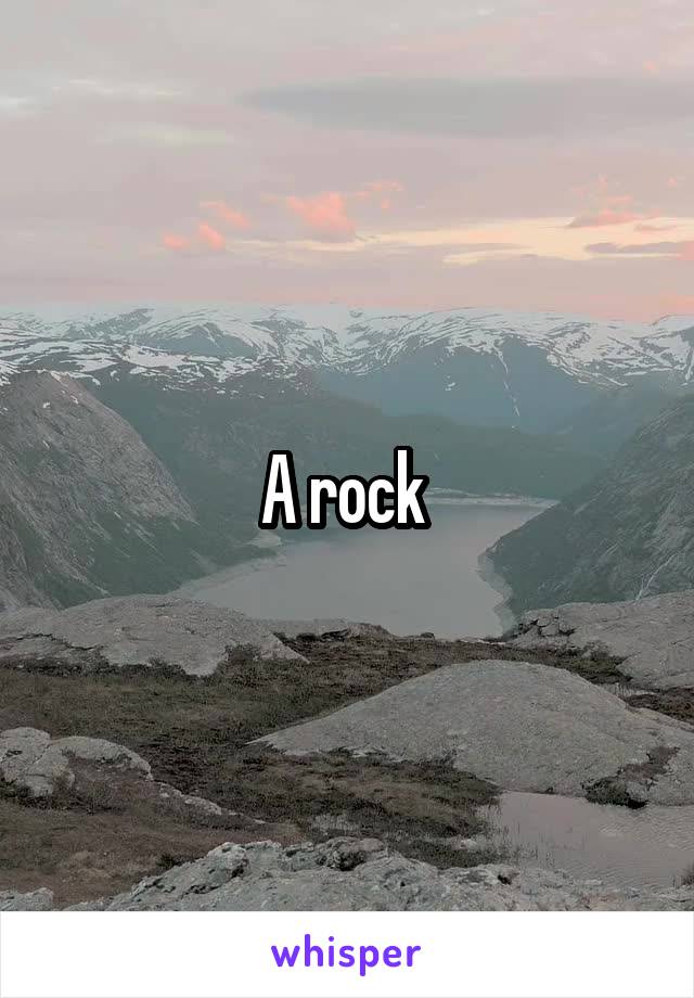 A rock 
