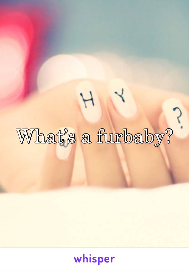 What’s a furbaby?