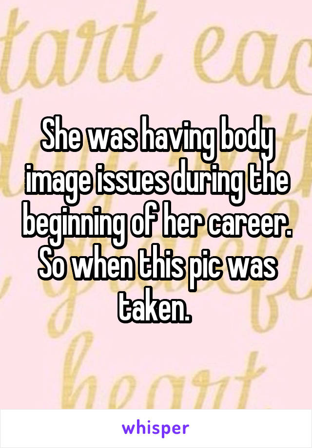 Having Body Image Issues