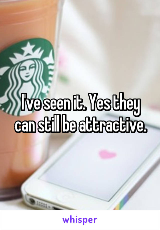I've seen it. Yes they can still be attractive.