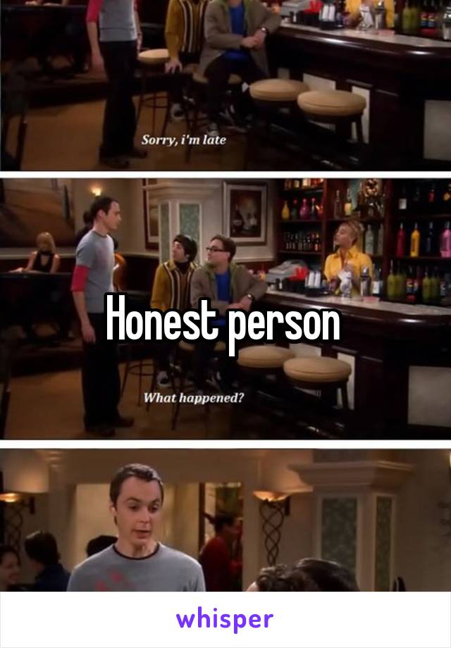 Honest person 