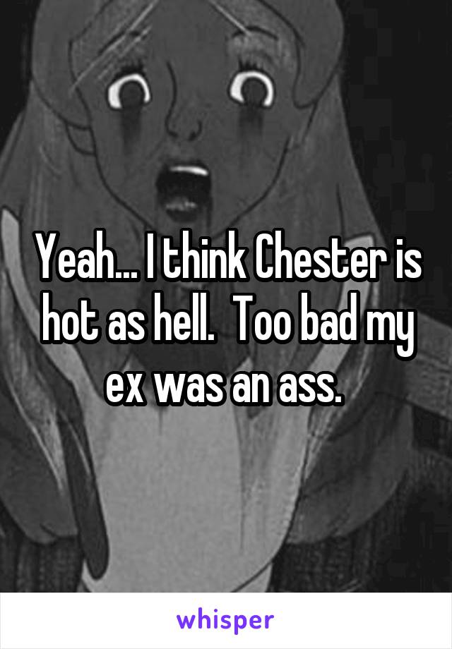 Yeah... I think Chester is hot as hell.  Too bad my ex was an ass. 