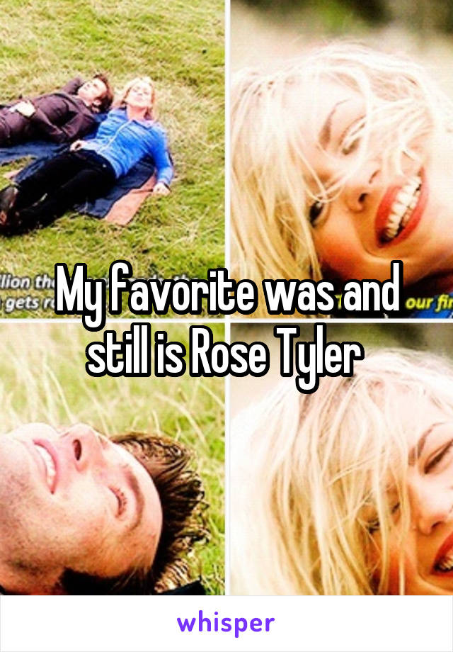 My favorite was and still is Rose Tyler 