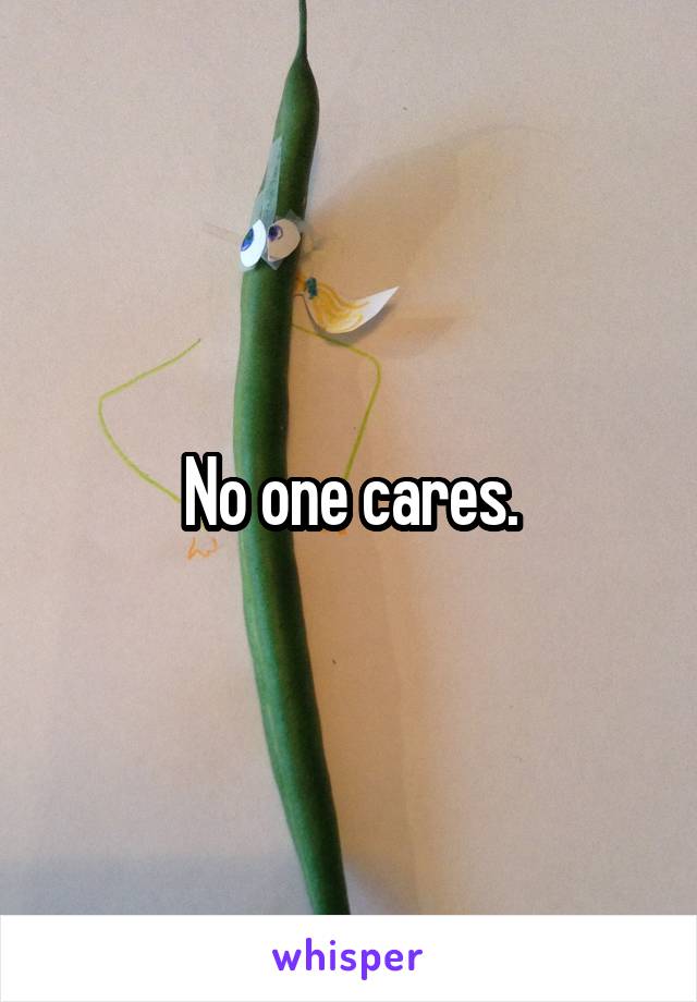 No one cares.