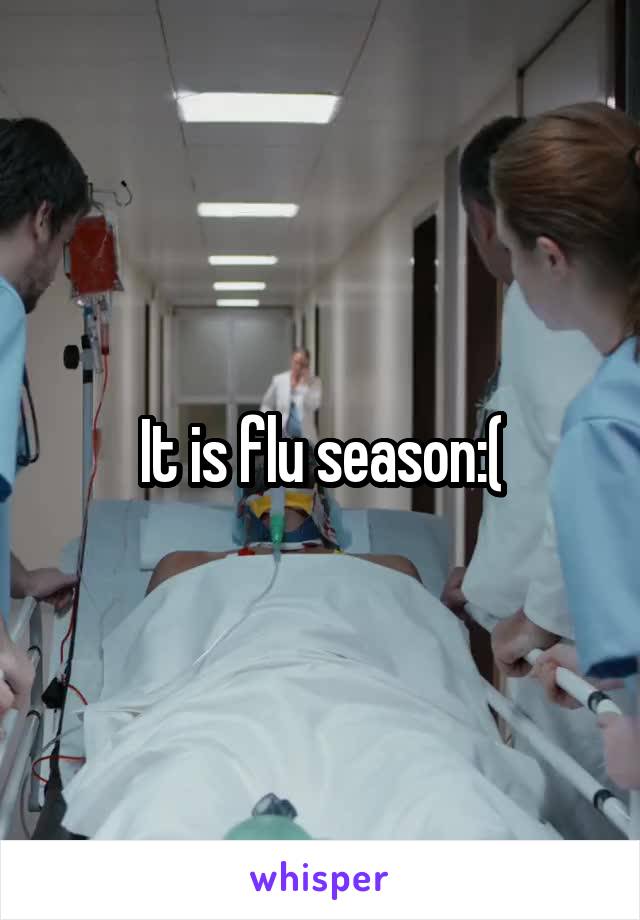 It is flu season:(