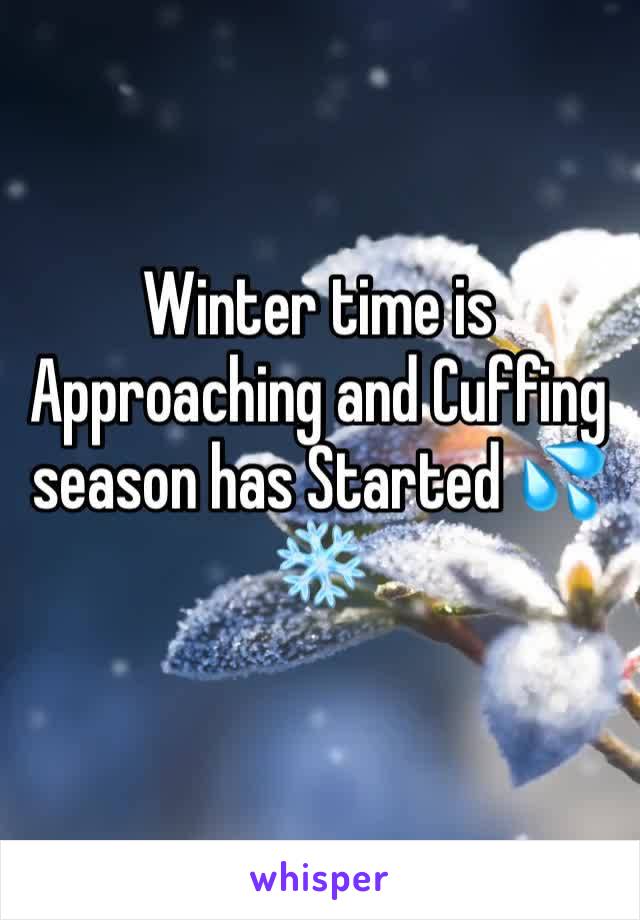Winter time is Approaching and Cuffing season has Started ðŸ’¦â�„ï¸�