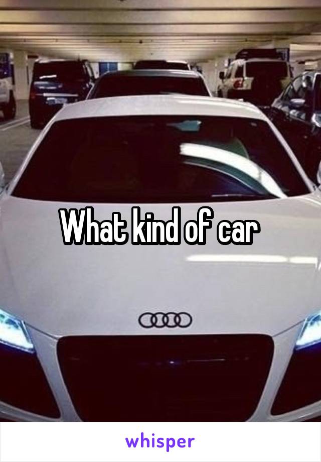 What kind of car 