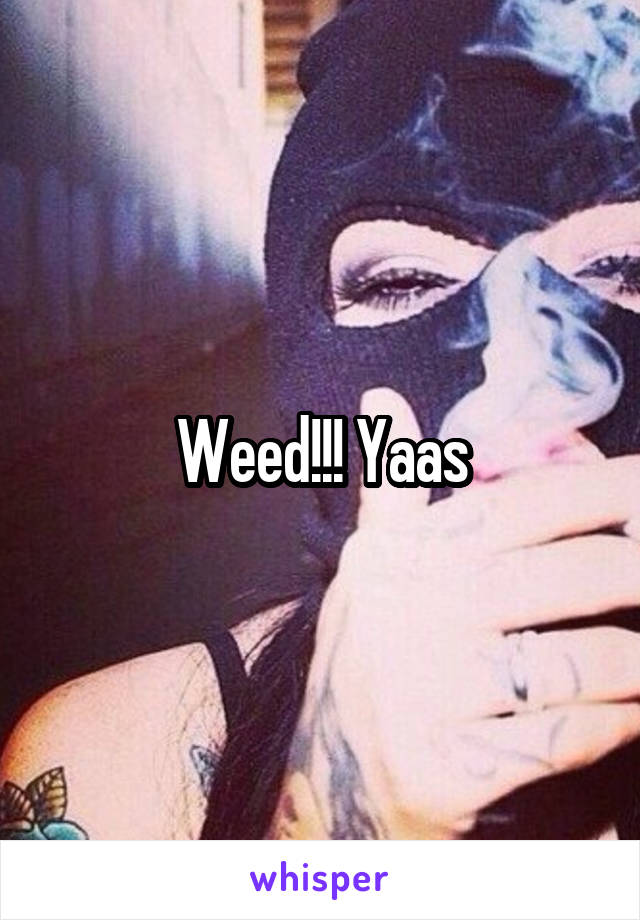 Weed!!! Yaas