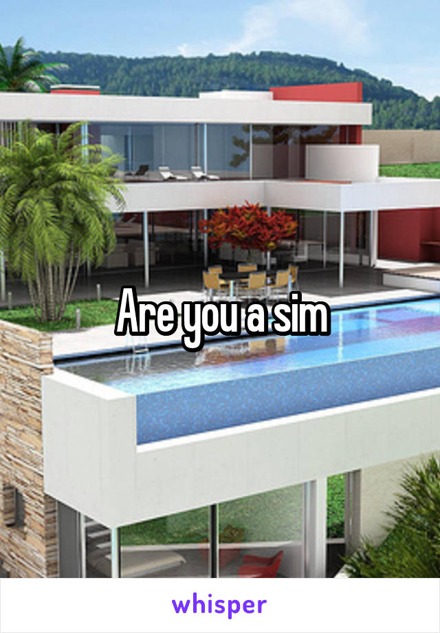 Are you a sim