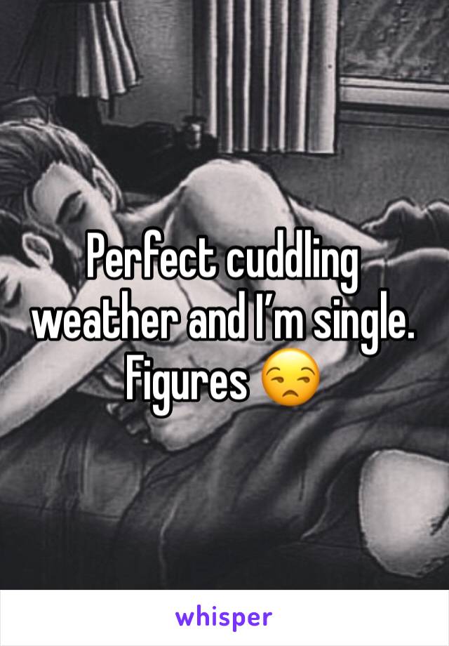 Perfect cuddling weather and I’m single. Figures 😒