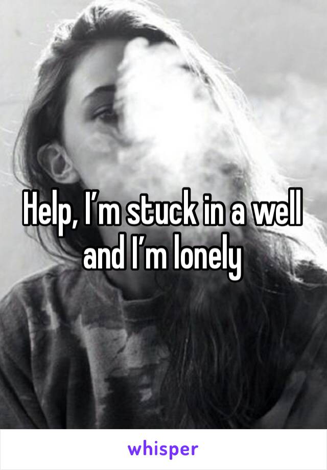 Help, I’m stuck in a well and I’m lonely