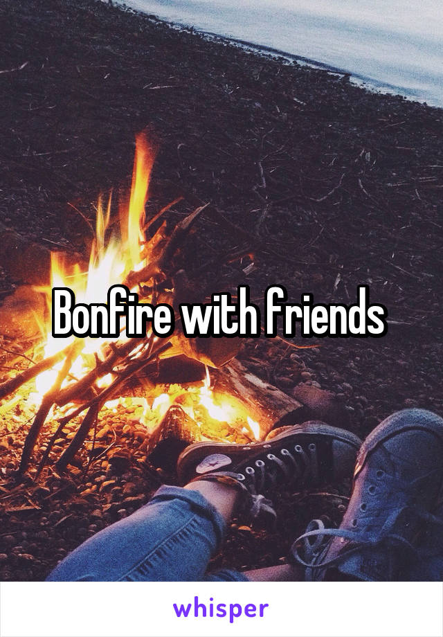 Bonfire with friends 