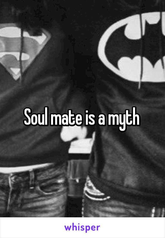 Soul mate is a myth 
