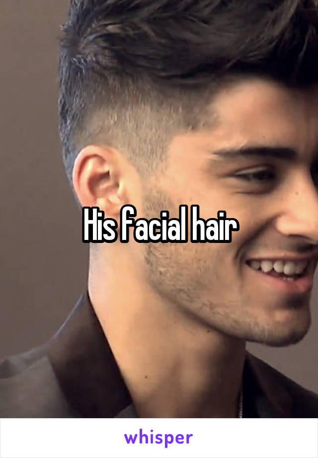 His facial hair