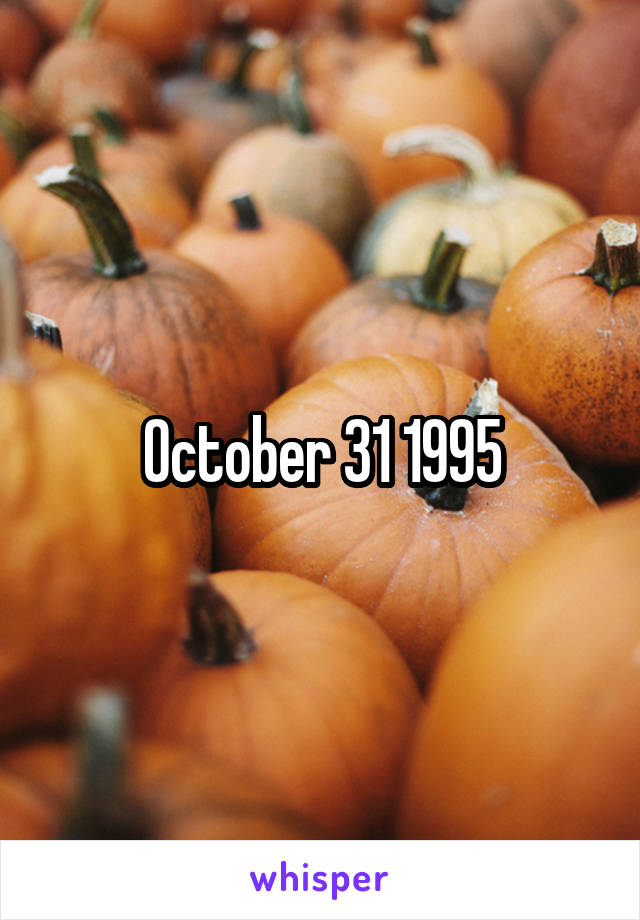October 31 1995