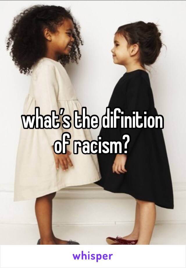what’s the difinition of racism?