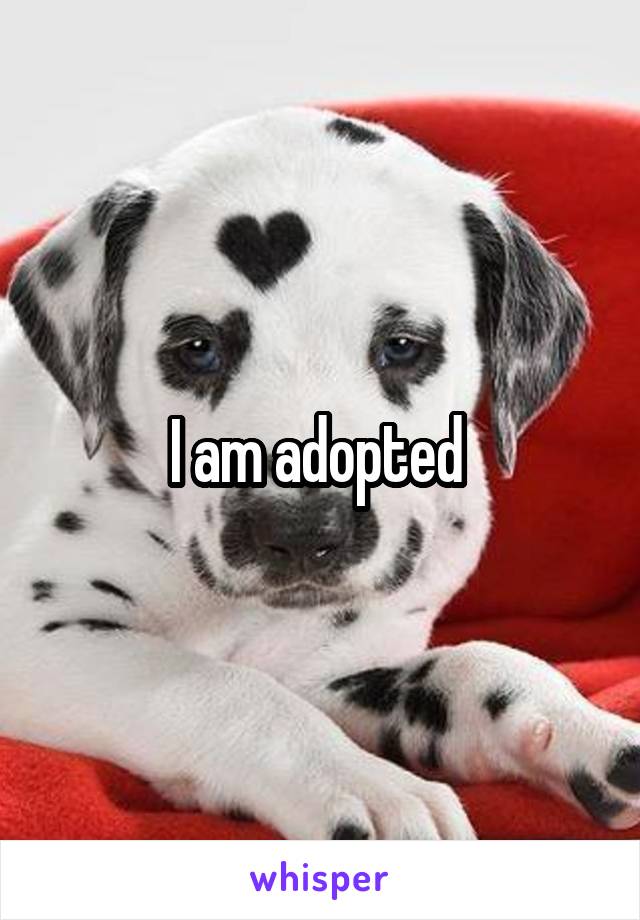 I am adopted 