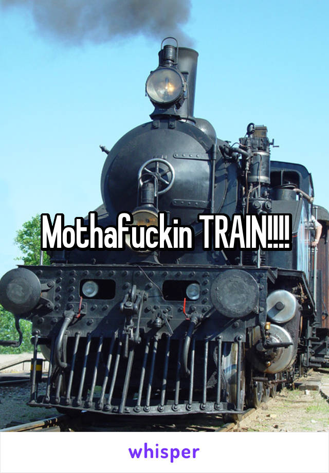 Mothafuckin TRAIN!!!!