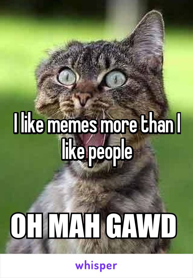 I like memes more than I like people